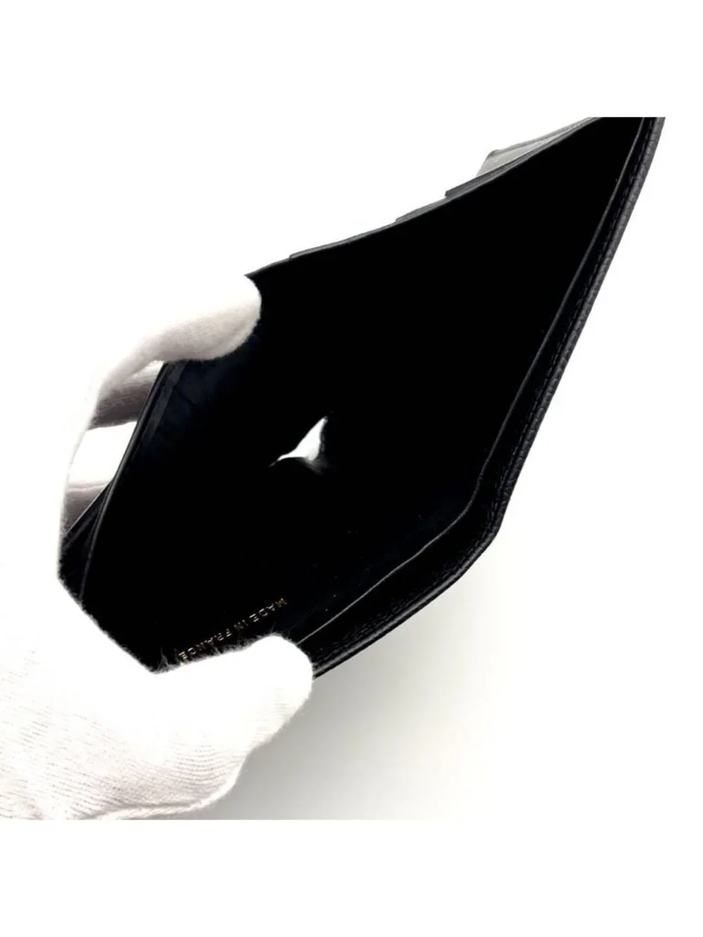 Chanel Wallet Coco Stitch Caviar Bifold Compact